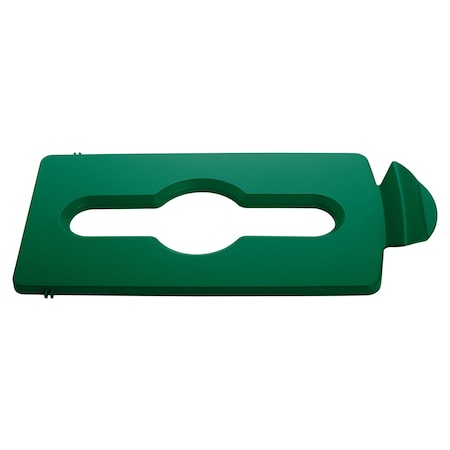Rubbermaid Commercial SJRS GREEN MIXED RECYCLIND LID INSERT 2007887