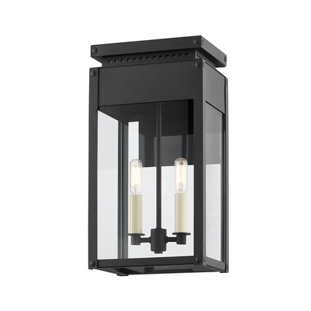 Troy Lighting Braydan 2 Light Exterior 9 In. Textured Black B8517-TBK