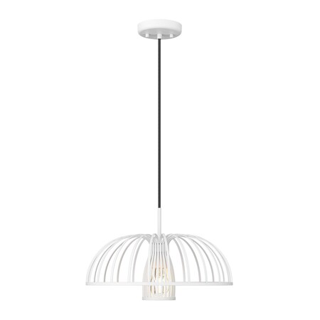 Z-Lite Valencia Texture White 1 Light Pendant 623P16-TXWH
