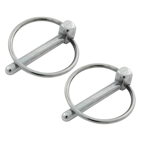 Powerhouse 0.25 in. Flip-Over Steel Hood Pin Clip, 2PK PO1606226