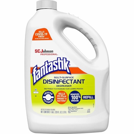 Fantastik Disinfectant Degreaser, Bottle, Unscented, 4 PK 311930