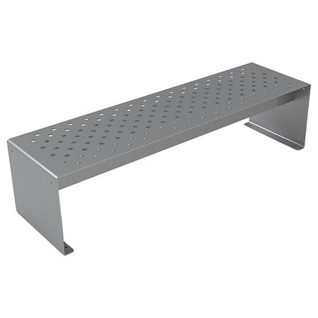 Ultraplay Outdoor Bench, 72 in L, Silver 15-P6