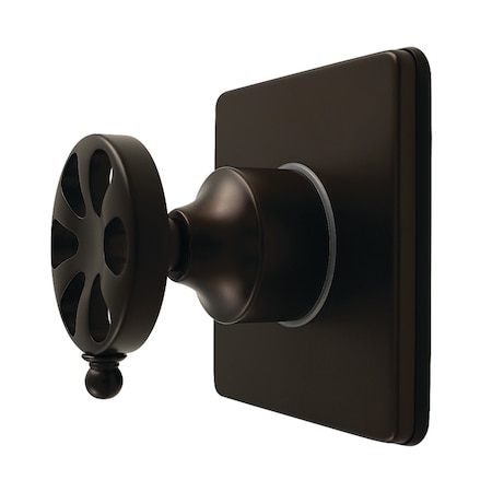 Kingston Brass Single-Handle Six-Way Diverter Valve with Square Trim Kit, Oil Rubbed Bronze KS4045RX
