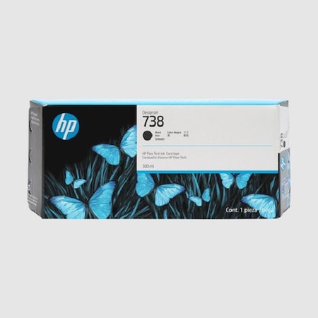 Hp 738 (498N8A) DesignJet T850, T950 Series Black Ink Cartridge (300 ml) 498N8A