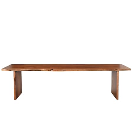Homeroots 73" Brown Solid Wood Dining Bench 522087