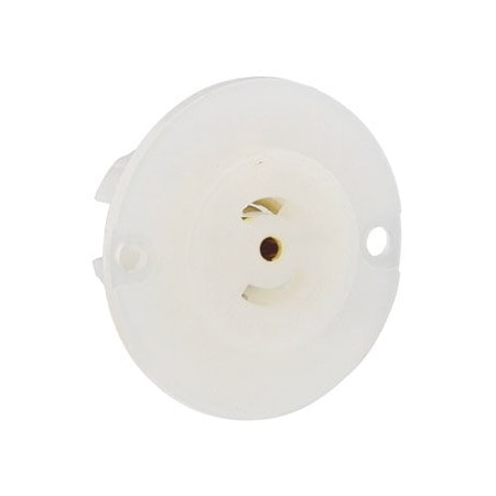 Leviton Industrial Grade Flanged MiniLock Outlet 15 Amp, 125 Volt ML2-PER