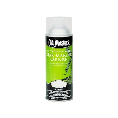 Old Masters Marine Spar Varnish Spray Gloss Clear Oil-Based 12.8 oz Clear 92410