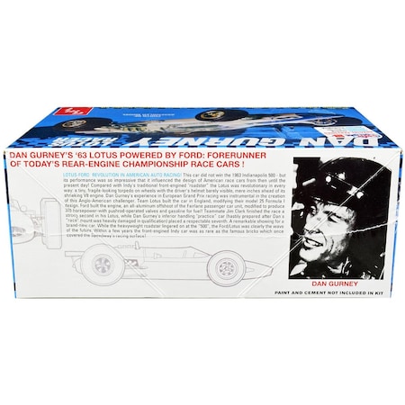 Amt 1288 Skill 2 Model Kit - 1 by 25 Scale Model for Dan Gurney Lotus Racer AMT1288