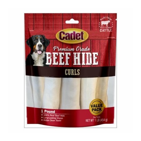 Nylabone Products LB NAT Rawhide Curls C10040