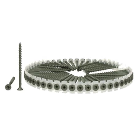 Senco 08D300W 7.5 x 7.5 in. DuraSpin No. 8 x 3 in. Exterior Wood To Wood Collated Screw, 1000PK 146454