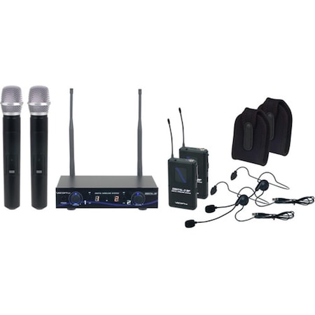 Plugit Ultra Dual-Channel Digital Wireless Handheld Headset Instrument System PL1630543