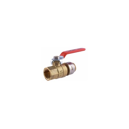 Sharkbite Ball Valve, FNPT Connector, 3/4 x 3/4 In. UR22186A
