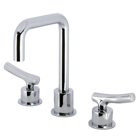 Kingston Brass Widespread Bathroom Faucet with Push Pop-Up Drain, Polished Chrome KS1451TKL