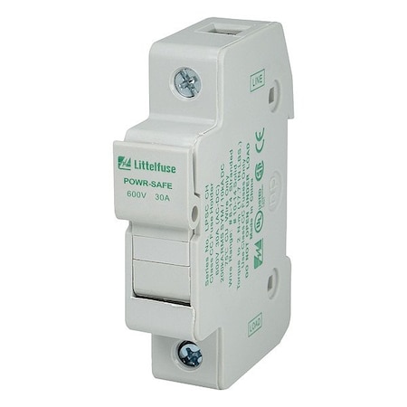 Littelfuse FuseBlock, 600VAC, 30A, ClassCC, DeadFront LPSC001