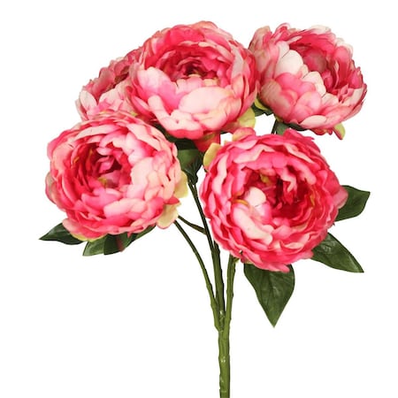 Vickerman Peony Bunch X5-Pink Floral Bush FA174703