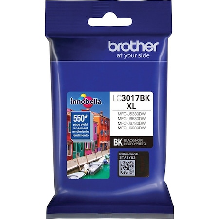 Brother Brother Innobella LC3017BK Original Ink Cartridge - Inkjet - High Yield - 550 Pages - Black LC3017BK