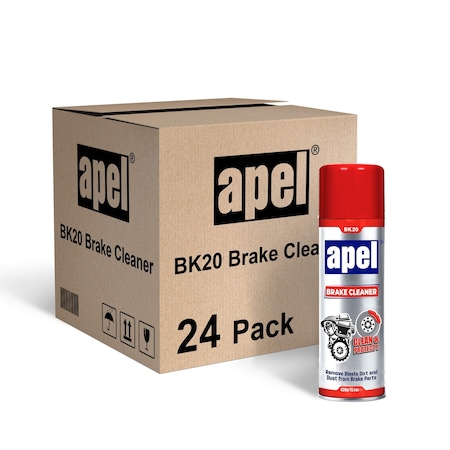 Apel BK20 Brake Cleaner Non-Chlorinated Brake Parts Cleaner for Disc, Pads, Calipers 15.1 fl oz, 24PK BrakeClean-BK20-24pk