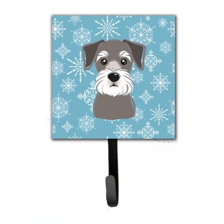 Carolines Treasures Snowflake Schnauzer Leash and Key Holder BB1640SH4