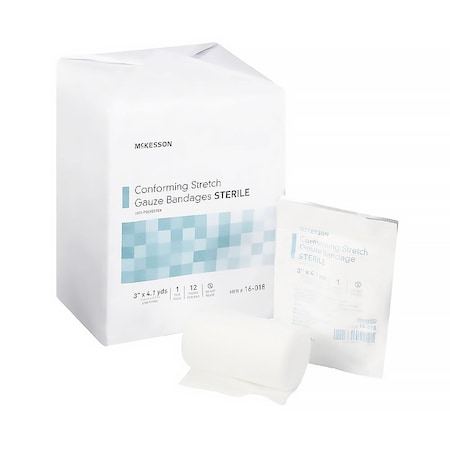 Mckesson Sterile Conforming Bandage, 3 Inch x 4-1/10 Yard, 12PK 16-018