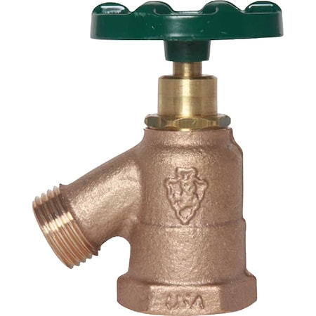 Arrowhead Brass 1'' FIP x 3/4'' HT Bent Nose Garden Valve 930LF