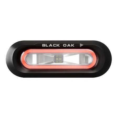 Black Oak Led Black Oak Low Pro Flush - Black Housing - Red LED LPS-FR