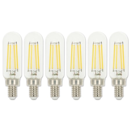 Westinghouse 5W 60W Eq. Clear T8 Dimmable Filament LED Light Bulb, Candelabra Base, 6PK 5335020