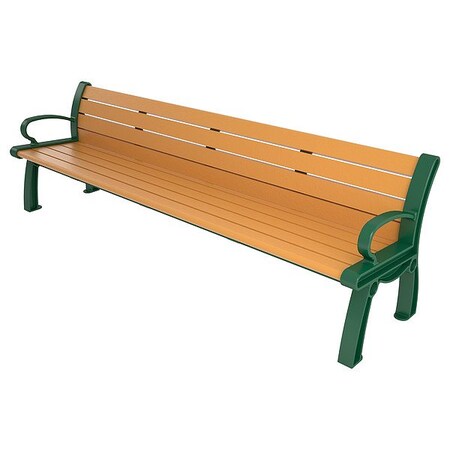Ultrasite Heritage Outdoor Bench, 96 in L, Cedar PB 8CEDGFHER