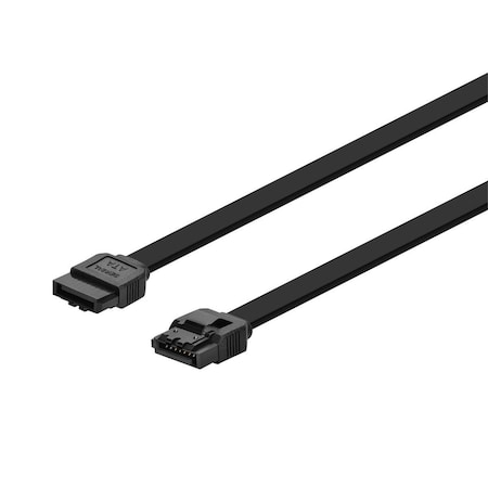 Monoprice Sata 6Gbps, Locking Latch, Black 18" 8778