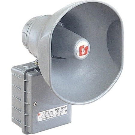 Federal Signal Amplified speaker, 30W, 240VAC, Gray 302GC-120
