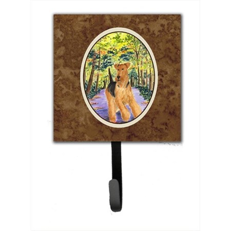 Carolines Treasures Airedale Leash Holder Or Key Hook SS8208SH4