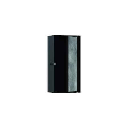 Hansgrohe XtraStoris Rock Wall Niche with Tileable Door 12"x 6"x 4" in Matte Black 56082670