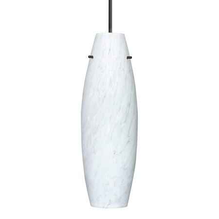 Besa Lighting Besa Suzi 18 Pendant, Carrera, Black Finish, 1x 11W LED 1JT-412719-LED-BK