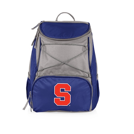 Picnic Time Family Of Brands NCAA Syracuse Orange PTX Backpack CoolerNavy Blue with Gray Accents 633-00-138-544-0