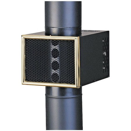 Us Stove Co US STOVE HR-6/MH6 Heat Reclaimer, 6 in Dia Pipe, Steel, Black HR-6/MH6