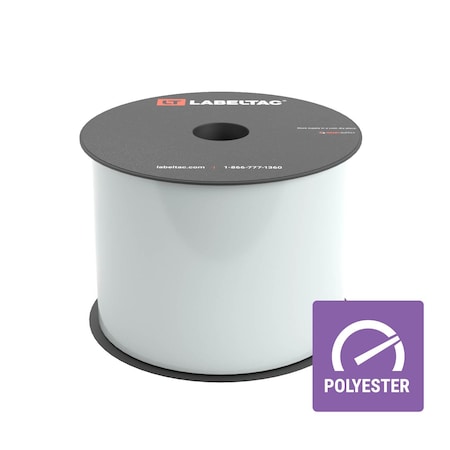 Labeltac LabelTac 4 and Pro Model Heavy Duty Polyester Supply, 3.5in x 100ft, Clear LT3511HDP