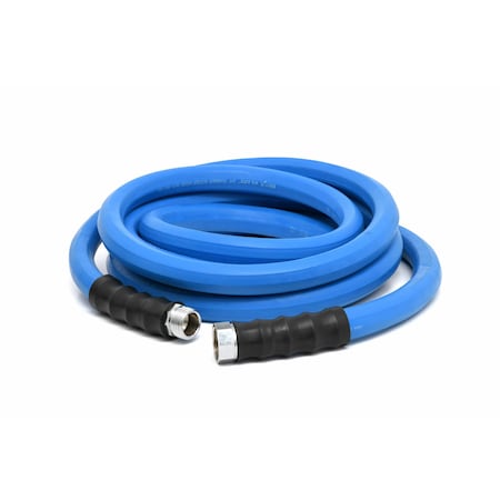 Ag-Lite 3/4 in ID x 15 ft L Water Hose Assembly, Rubber Tube, Blue, Rubber Fitting AL3415