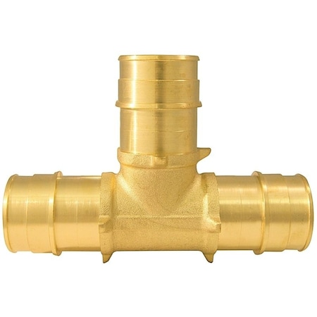 Apollo Valves Expansion Series Pipe Tee, 1 in, Barb, Brass, 200 psi Pressure EPXT11