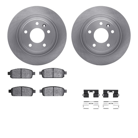 Dynamic Friction Co DFC Brake Rotor with 5000 Brake Pads and Hardware Kit 6512-47231