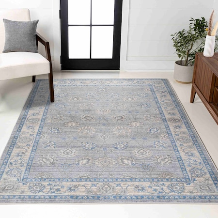Jonathan Y Modern Persian Vintage Moroccan Traditional Gray/Blue 3 ft. x 5 ft. Area Rug MDP101G-3