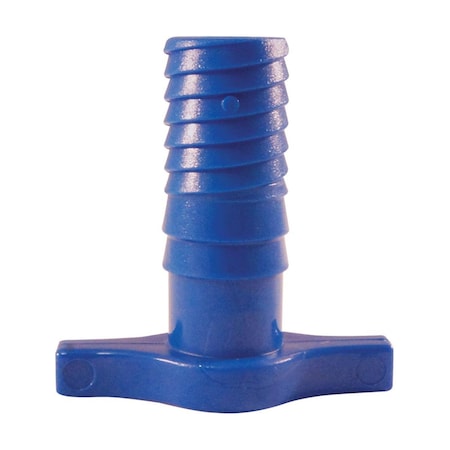 Blue Twisters 0.5 in. Insert x 0.5 in. Dia. Insert Polypropylene Plug, Blue 4814786