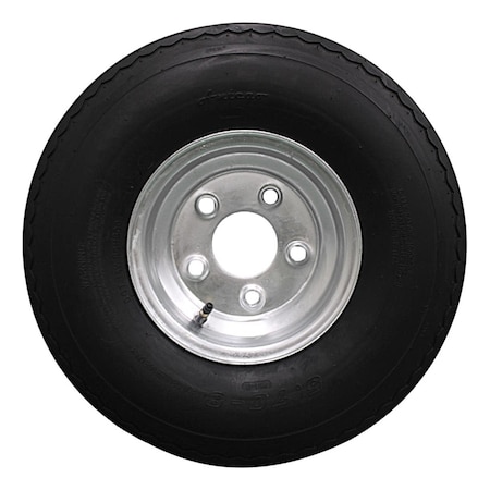 Antego 4-Pack Trailer Tire On Rim 570-8 5.70-8 Load C 5 Lug Galvanized Wheel, 4PK A83750105757065708
