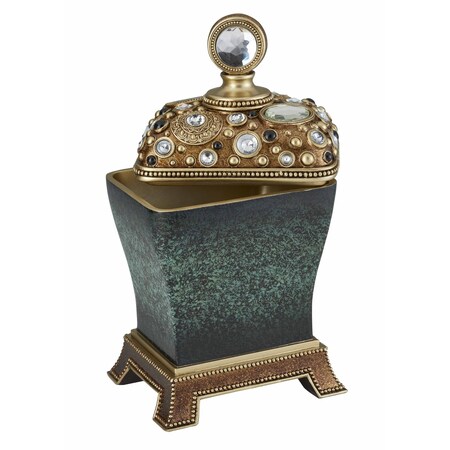 Homeroots 6" Green Polyresin Desk Organizer 469197