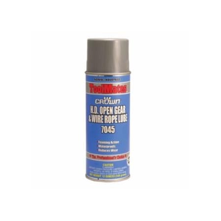 Crown Heavy Duty Open Gear & Wire Rope Lube, 12 oz, Aerosol Can, 12PK 205-7045