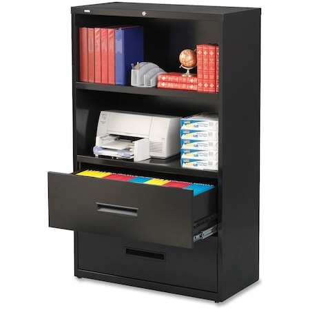 Hirsh 36" W 2 Drawer Lateral File Cabinet, Black, A4/Legal/Letter 16778