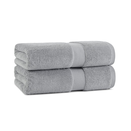 Egyptian Cotton Bath Towel 30x54 Dark Grey - Pack of 2, 2PK