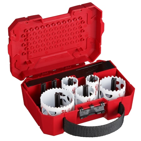 Milwaukee Tool 9 pc. HOLE DOZER Large Diameter Bi-Metal Hole Saw Kit 49-22-4009