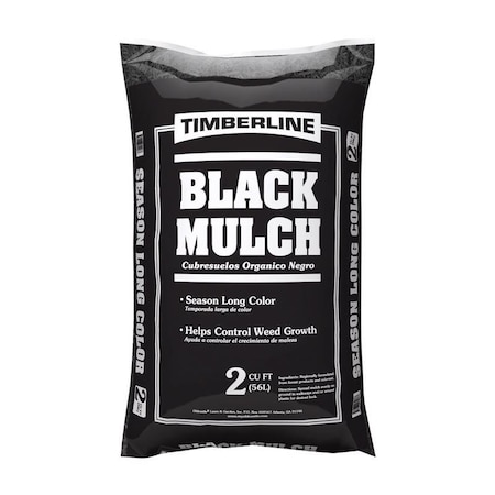Timberline Black Shredded Mulch 2 cu ft 155000062