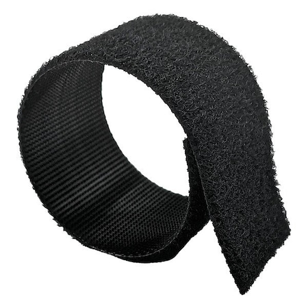 Zoro Select Strap Roll, Hook-and-Loop, Black, 82.5ft L IB2B200