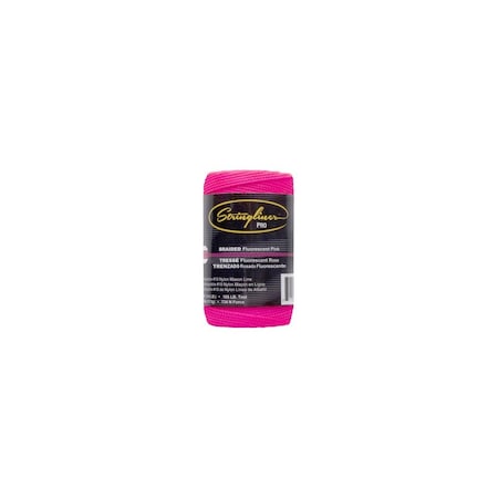 Stringliner Braided Construction Line, Pink, 1/4#, 250 Ft. Roll 35162