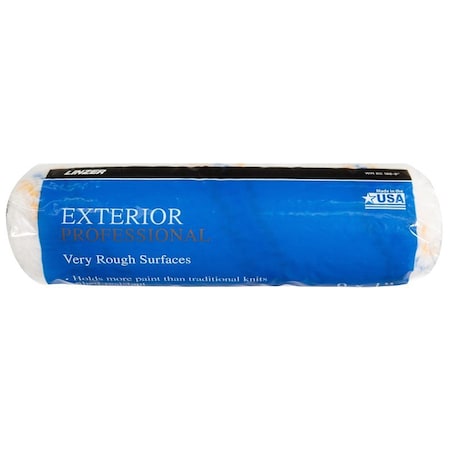 Linzer Best WM RC 186 Roller Cover, 1 in Thick Nap, 9 in L, Polyamide Cover, White RC 186 0900